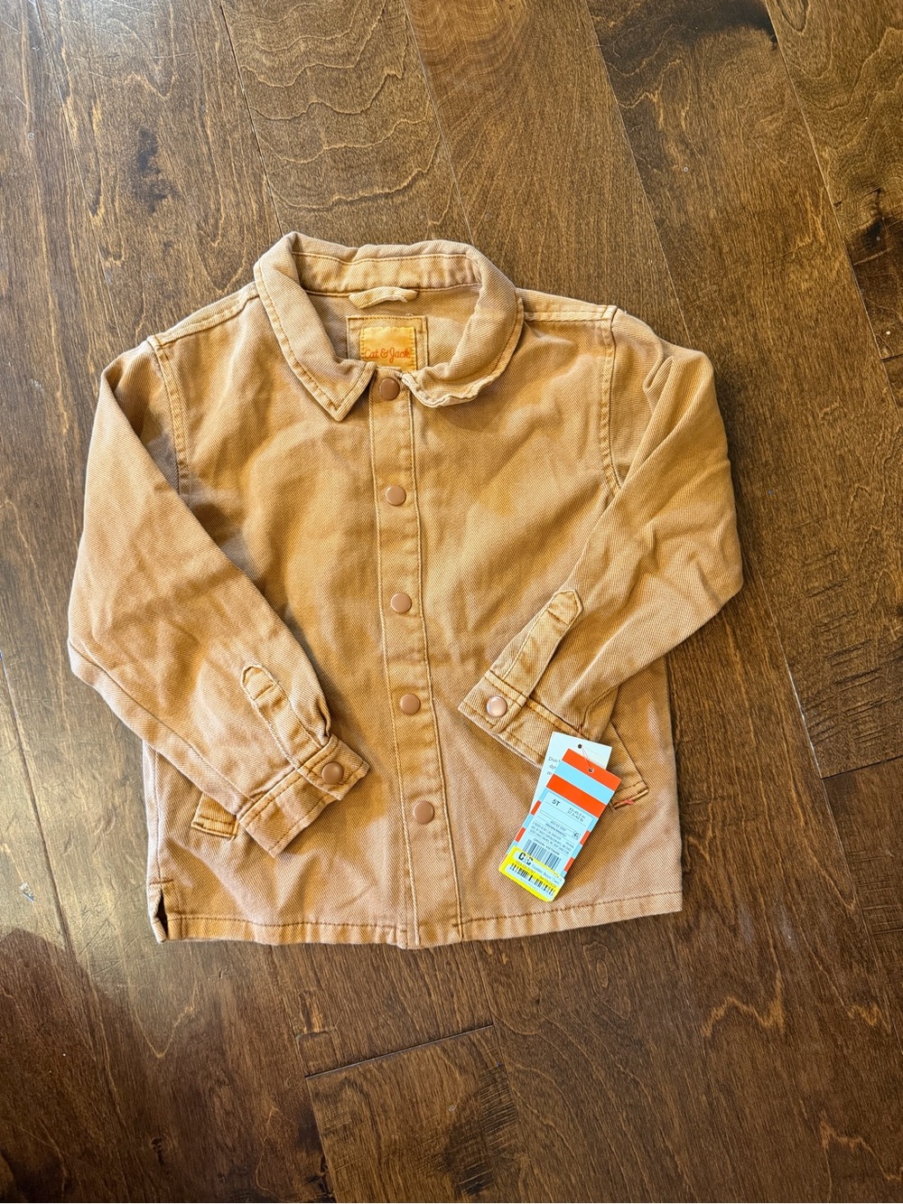 Cat & Jack Kids Tan Button-Front Jacket